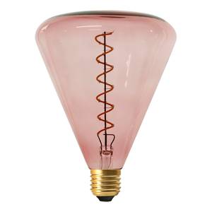 Ampoule LED Dilly II Verre transparent / Aluminium - 1 ampoule - Rose bébé