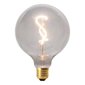 Ampoule LED Dilly I Verre transparent / Aluminium - 1 ampoule - Platine