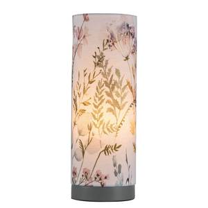 Lampe Flowery Romance Tissu mélangé / Métal - 1 ampoule