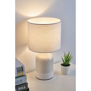 Tafellamp Sandy Glow textielmix/keramiek - 1 lichtbron