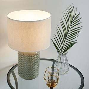 Tafellamp Glow textielmix/keramiek - 1 lichtbron