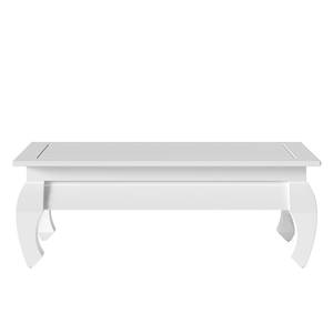 Table basse Coyle Blanc brillant - Largeur : 130 cm