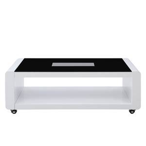 Table basse Ceepeecee Avec éclairage - Verre - Noir/ Blanc mat