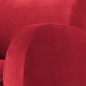 Fauteuil Vains Velours Ravi: Rood - Zonder hocker