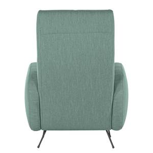 Fauteuil Vains Tissu Meara: Gris menthe - Sans repose-pieds