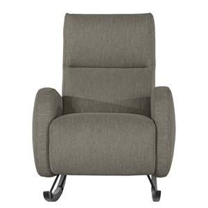 Fauteuil à bascule Vains Tissu Meara: Gris