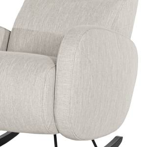 Fauteuil à bascule Vains Tissu Meara: Gris clair