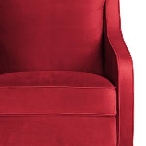 Fauteuil Wingen I fluweel - Velours Ravi: Rood