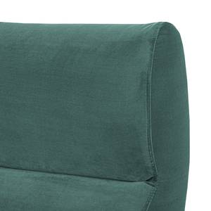 Fauteuil Vains Velours Ravi: Petrolkleurig - Zonder hocker