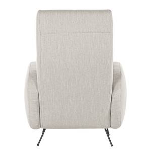 Fauteuil Vains Tissu Meara: Gris clair - Sans repose-pieds