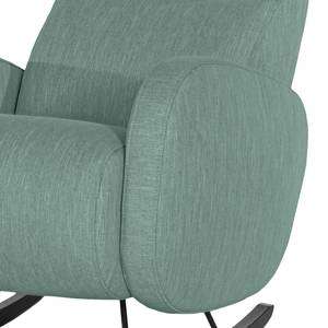 Fauteuil à bascule Vains Tissu Meara: Gris menthe