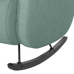 Fauteuil à bascule Vains Tissu Meara: Gris menthe