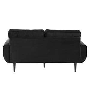 2-Sitzer Sofa Vaise Samt Ravi: Schwarz