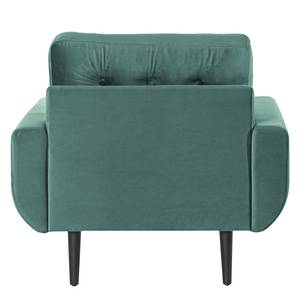 Fauteuil Vaise fluweel - Velours Ravi: Petrolkleurig