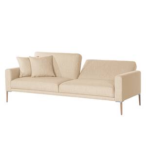 Slaapbank Sauvo Geweven stof - Geweven stof Meara: Beige