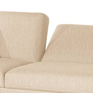 Canapé convertible Sauvo Tissu - Tissu Meara: Beige