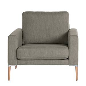 Fauteuil Sauvo Geweven stof - Geweven stof Meara: Grijs