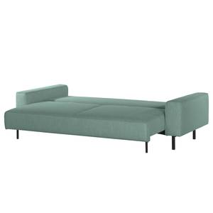 Canapé convertible Tapio Velours - Tissu Meara: Gris menthe