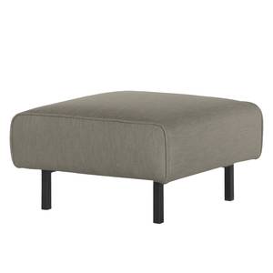 Pouf repose-pieds Tapio I Velours - Tissu Meara: Gris