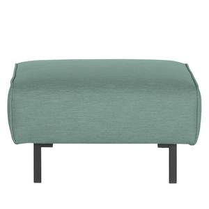 Pouf repose-pieds Tapio I Velours - Tissu Meara: Gris menthe