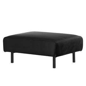 Pouf repose-pieds Tapio I Velours - Velours Ravi: Noir