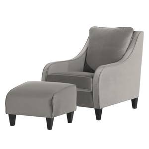 Fauteuil Wingen I Velours - Velours Ravi: Taupe