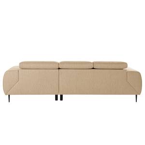 Ecksofa Toolo Webstoff - Beige - Longchair davorstehend rechts