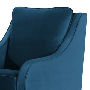 Fauteuil Wingen I Velours - Velours Ravi: Bleu marine