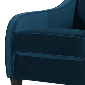 Fauteuil Wingen I fluweel - Velours Ravi: Marineblauw