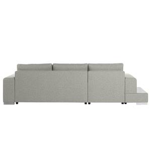 Ecksofa Vassy Webstoff Voer: Grau - Longchair davorstehend links - Tablett