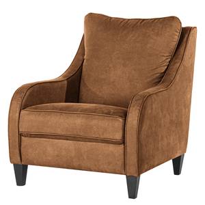 Fauteuil Wingen I Velours - Microfibre Bice: Nougat