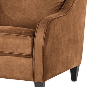 Fauteuil Wingen I fluweel - Microvezel Bice: Nougat