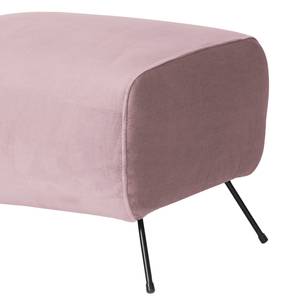 Fauteuil Vains Velours Ravi: Mauve - Avec repose-pieds