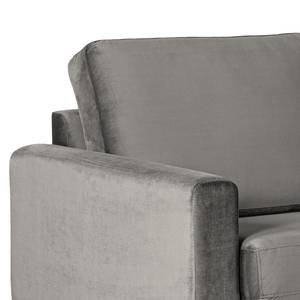 Ecksofa Sauvo Samt Ravi: Taupe - Longchair davorstehend rechts