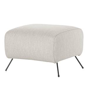 Fauteuil Vains Tissu Meara: Gris clair - Avec repose-pieds