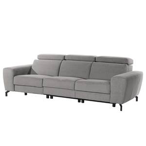 Sofa Opia (3-Sitzer) Microfaser - Grau - Relaxfunktion