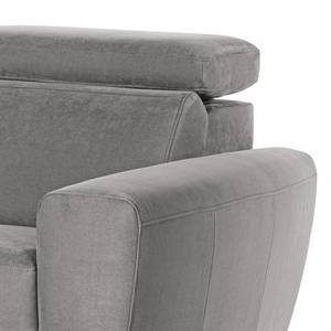 Sofa Opia (3-Sitzer) Microfaser - Grau - Relaxfunktion