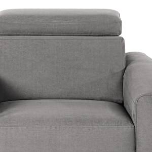 Sofa Opia (3-Sitzer) Microfaser - Grau - Relaxfunktion