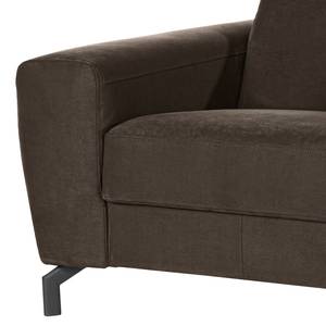 Sofa Opia (3-Sitzer) Microfaser - Dunkelbraun - Relaxfunktion