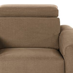 Sofa Opia (2-Sitzer) Microfaser - Braun - Keine Funktion