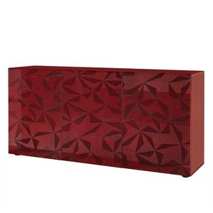 Buffet Prisma I Rouge brillant - Largeur : 181 cm