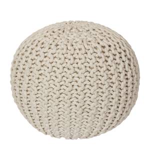 Pouf Cool Mesh Baumwollstoff - Wollweiß