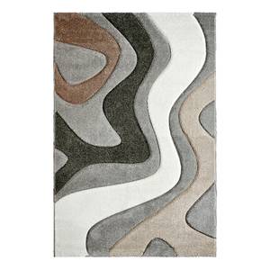 Tapis My Acapulco I Fibres synthétiques - Gris / Beige - 160 x 230 cm