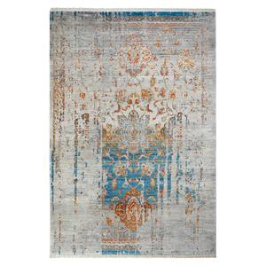 Laagpolig vloerkleed My Laos I kunstvezels - Lichtblauw - 160 x 230 cm