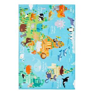 Kindervloerkleed My Torino Map chenille - meerdere kleuren - 160 x 230 cm