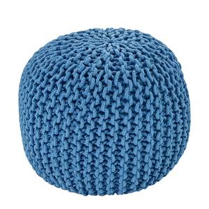 Pouf Cool Mesh Étoffe de coton - Bleu jean