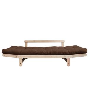 Schlafsofa Beat I Baumwolle - Espresso - Beige