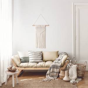 Schlafsofa Bebop Baumwolle - Cremeweiß - Beige