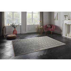 Tapis Loire Viscose - Gris / Crème - 200 x 300 cm