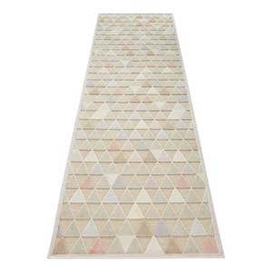 Tapis de couloir Aisne Viscose - Crème / Beige